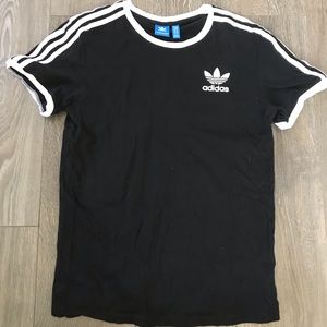 ADIDAS BLACK LOGO T-SHIRT